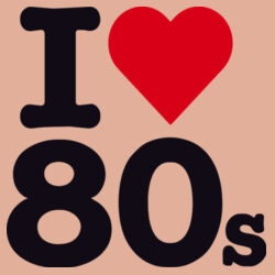 I love 80s - Womens Premium Crew Design