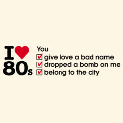 I love 80s ticks - YOU Design