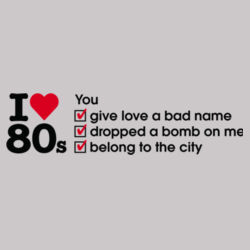 I love 80s ticks - YOU Design