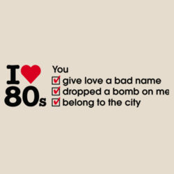 I love 80s ticks - YOU Design