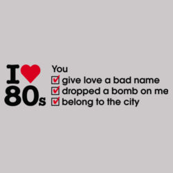 I love 80s ticks - YOU Design
