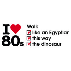 I love 80s ticks - WALK - Mens Tall Tee Design