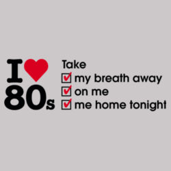 I love 80s ticks - TAKE - Mens United Crew  Design