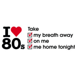 I love 80s ticks - TAKE - Mens Tarmac T shirt Design