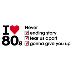 I love 80s ticks - NEVER - Mens Icon Tee Design