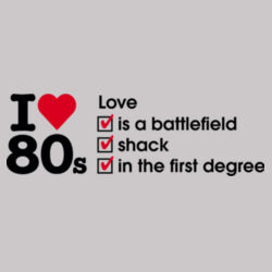 I love 80s ticks - LOVE - Mens United Crew  Design