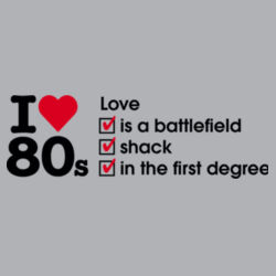 I love 80s ticks - LOVE - Mens Chad Longsleeve Polo Design