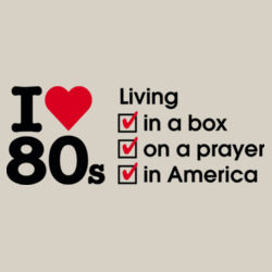 I love 80s ticks - LIVING - Womens Stencil Hood Design
