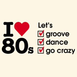 I love 80s ticks - LET'S - Carrie Tote Bag  Design