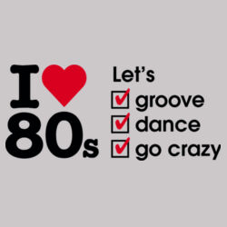 I love 80s ticks - LET'S - Womens Premium Crew Design