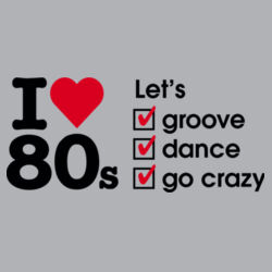 I love 80s ticks - LET'S - Womens Yes Racerback Singlet Design