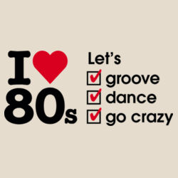 I love 80s ticks - LET'S - Womens Maple Organic Tee Design