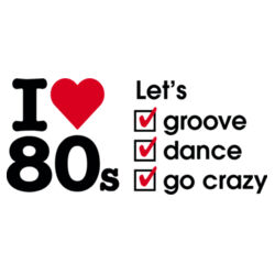 I love 80s ticks - LET'S - Mens Ink Longsleeve Tee Design