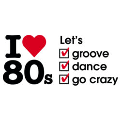I love 80s ticks - LET'S - Mens Raglan Tee Design