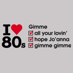 I love 80s ticks - GIMME - Womens Supply Hood Design