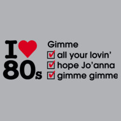 I love 80s ticks - GIMME - Womens Sunday Singlet Design
