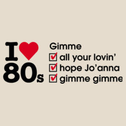 I love 80s ticks - GIMME - Womens Maple Organic Tee Design