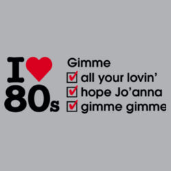 I love 80s ticks - GIMME - Mens Half Zip Design