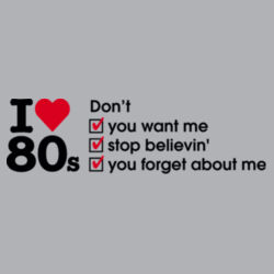 I love 80s ticks - DON'T - Womens Sunday Singlet Design