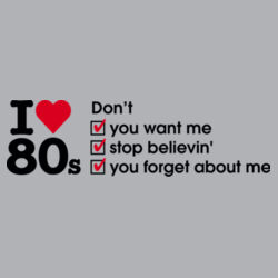 I love 80s ticks - DON'T - Mens Half Zip Design