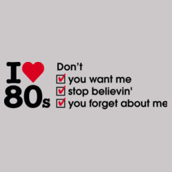 I love 80s ticks - DON'T - Mens United Crew  Design