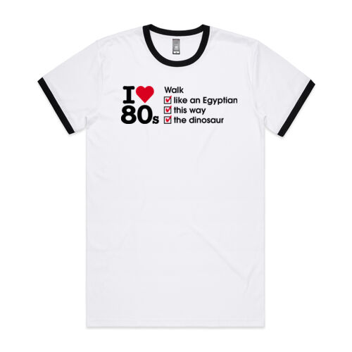 I love 80s ticks - WALK - Mens Ringer Tee Thumbnail