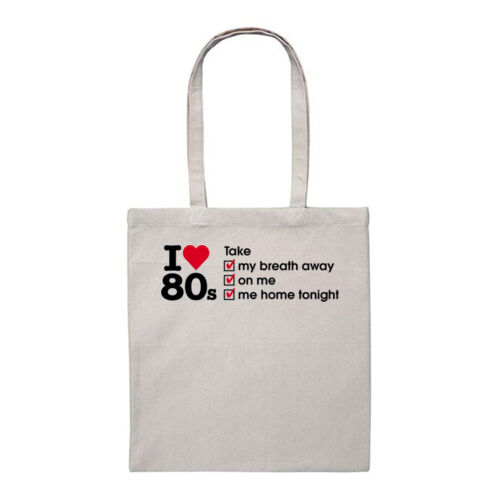I love 80s ticks - TAKE - Heavy Duty Canvas Tote Bag Thumbnail