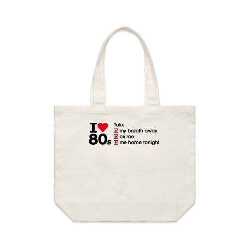 I love 80s ticks - TAKE - Shoulder Tote Thumbnail