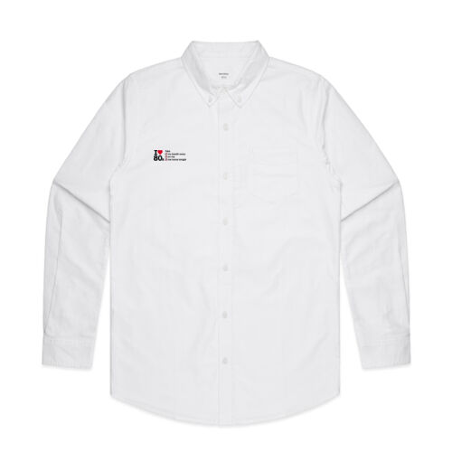 I love 80s ticks - TAKE - Mens Oxford Long Sleeve Shirt Thumbnail